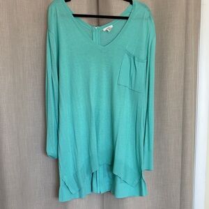 Caslon Aqua V-Neck Tunic